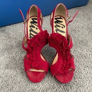 Wild Diva Scarlet Ruffle Heels